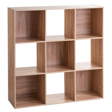 Étagère 9 Cases "Mix N Modul" 100cm Naturel|Bibliothèque|Paris Prix