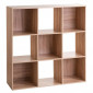 Étagère 9 Cases "Mix N Modul" 100cm Naturel|Bibliothèque|Paris Prix