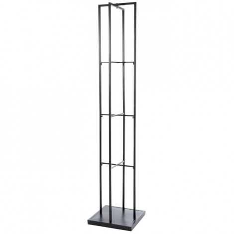 Etagère 4 Niveaux en Métal "Coussins" 211cm Noir|Bibliothèque|Paris Prix