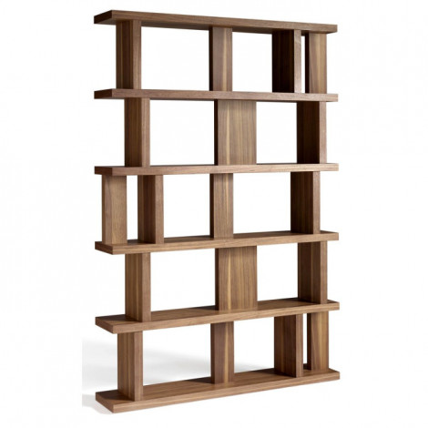 Étagère Design 5 Niveaux "Jorys" 120cm Naturel|Bibliothèque|Paris Prix