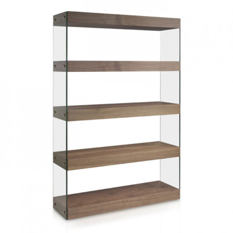 Étagère 4 Niveaux "Mariano" 122cm Naturel|Bibliothèque|Paris Prix