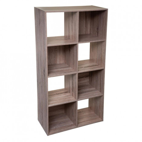 Étagère 8 Cases "Mix N'Modul" 134cm Naturel|Bibliothèque|Paris Prix