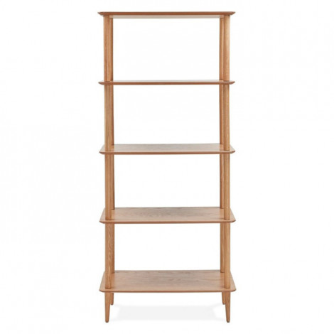 Étagère Design 5 Niveaux "Calda" 180cm Naturel|Bibliothèque|Paris Prix