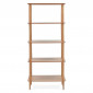 Étagère Design 5 Niveaux "Calda" 180cm Naturel|Bibliothèque|Paris Prix