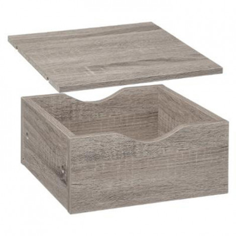 Tiroir & Étagère pour Meuble "Mix N'Modul" 31cm Gris|Bibliothèque|Paris Prix