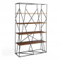 Étagère Design 4 Niveaux "Godun" 180cm Noir|Bibliothèque|Paris Prix