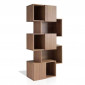 Étagère Design 5 Niveaux "Noja" 181cm Naturel|Bibliothèque|Paris Prix