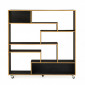 Étagère Bibliothèque Design "Southbury" 143cm Chêne & Noir|Bibliothèque|Paris Prix
