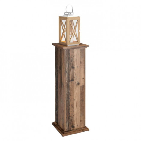 Étagère 2 Niveaux Vintage "Wyon" 89cm Marron|Bibliothèque|Paris Prix