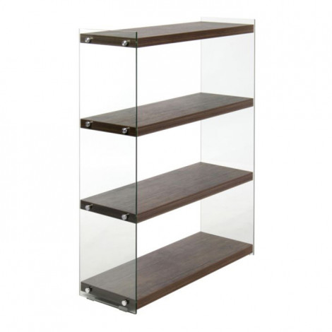 Étagère 4 Niveaux "Elementary" 113cm Marron Clair|Bibliothèque|Paris Prix