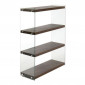 Étagère 4 Niveaux "Elementary" 113cm Marron Clair|Bibliothèque|Paris Prix