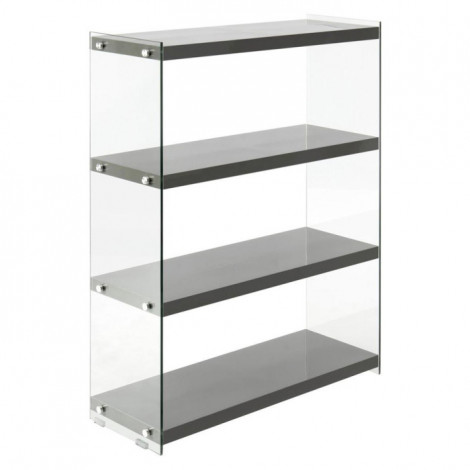 Étagère 4 Niveaux "Elementary" 113cm Gris|Bibliothèque|Paris Prix