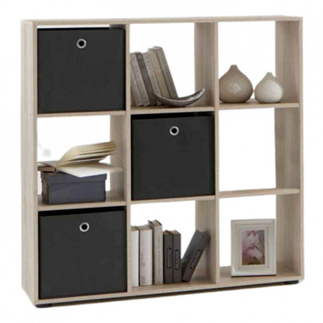 Étagère 9 Cases Design "Gaman" 108cm Chêne|Bibliothèque|Paris Prix