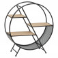 Étagère Ronde Design "Timeo" 55cm Noir|Bibliothèque|Paris Prix