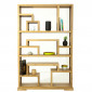 Etagère Design en Teck "Golga" 190cm Naturel|Bibliothèque|Paris Prix