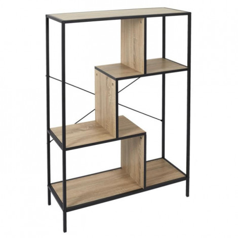Étagère Design "Eidson" 133cm Naturel|Bibliothèque|Paris Prix