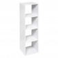 Étagère 4 Cases "Mix N Modul" 134cm Blanc|Bibliothèque|Paris Prix