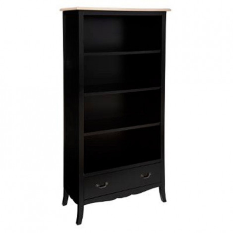 Bibliothèque 1 Tiroir Design "Chrysa" 175cm Noir|Bibliothèque|Paris Prix