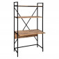 Étagère 2 Niveaux & Bureau "Edena" 180cm Naturel|Bibliothèque|Paris Prix