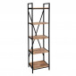 Étagère 5 Niveaux Design "Edena" 180cm Naturel|Bibliothèque|Paris Prix