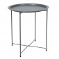 Table d'Appoint en Métal "Sienna" 50cm Gris|Table Basse|Paris Prix