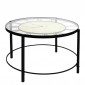 Table Basse Design "Horloge" 90cm Noir|Table Basse|Paris Prix