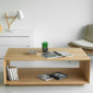 Table Basse "Kubico" 120cm Chêne Massif|Table Basse|Paris Prix