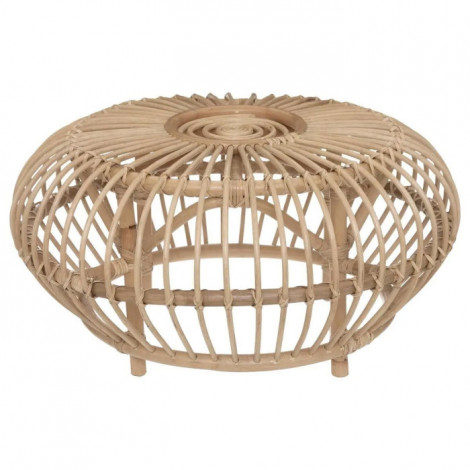 Table Basse en Rotin "Neta" 73cm Naturel|Table Basse|Paris Prix