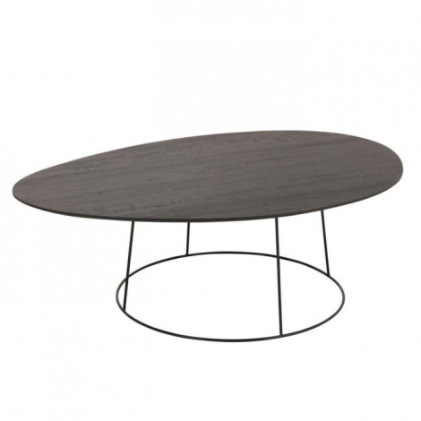 Table Basse Design "Mesla" 121cm Marron Foncé|Table Basse|Paris Prix