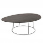 Table Basse Design "Mesla" 121cm Marron Foncé|Table Basse|Paris Prix