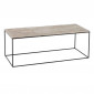Table Basse Design "Haus" 110cm Argent & Noir|Table Basse|Paris Prix