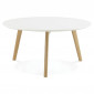 Table Basse Design "Rauma" 90cm Blanc|Table Basse|Paris Prix