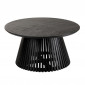 Table Basse Design en Bois "Vincent" 90cm Noir|Table Basse|Paris Prix