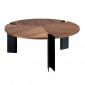 Table Basse Design "Hank" 90cm Marron|Table Basse|Paris Prix