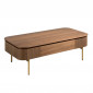 Table Basse 1 Tiroir "Lowell" 120cm Marron|Table Basse|Paris Prix