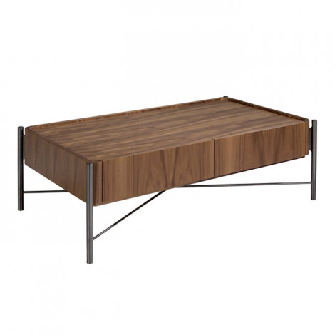 Table Basse 2 Tiroirs "Margery' 120cm Marron|Table Basse|Paris Prix