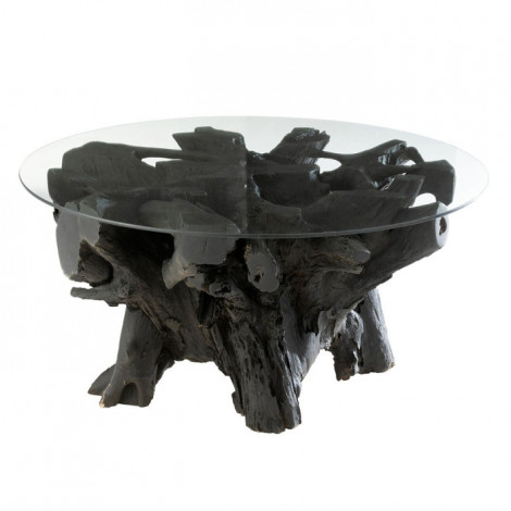 Table Basse Design "Racines" 90cm Noir|Table Basse|Paris Prix