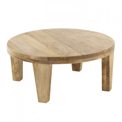 Table Basse en Bois "Manguier" 80cm Naturel|Table Basse|Paris Prix