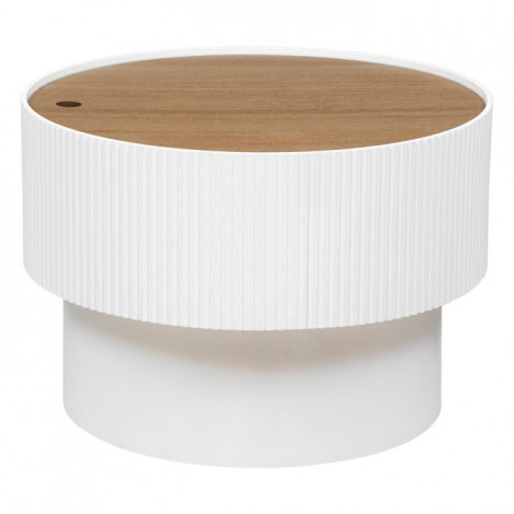Table Basse avec Coffre "Enola" 55cm Blanc|Table Basse|Paris Prix