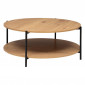 Table Basse 2 Niveaux "Slano" 90cm Naturel|Table Basse|Paris Prix