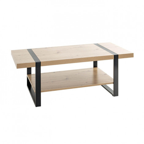 Table Basse "Miranda" 120cm Chêne & Noir|Table Basse|Paris Prix