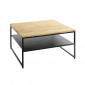 Table Basse Design "Pika" 70cm Chêne & Noir|Table Basse|Paris Prix