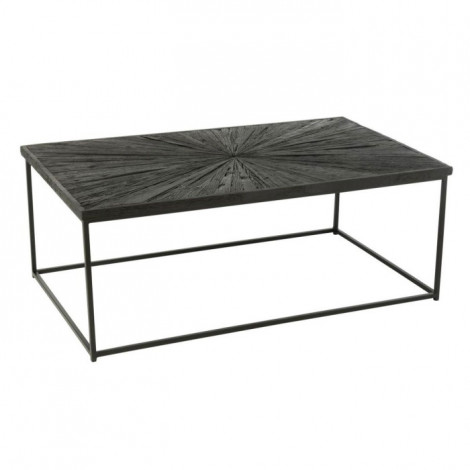 Table Basse en Bois "Shanil" 120cm Noir|Table Basse|Paris Prix