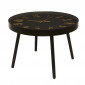 Table Basse Horloge "Lounge" 70cm Noir|Table Basse|Paris Prix