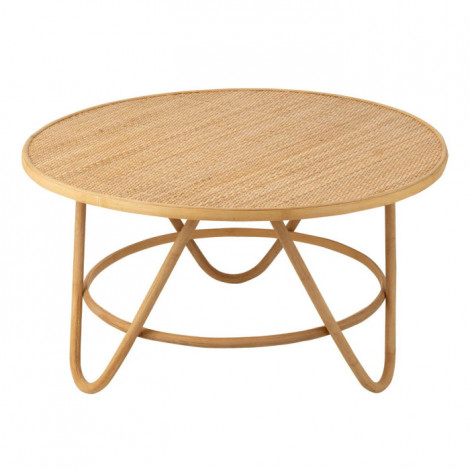 Table Basse en Rotin "Balia" 80cm Naturel|Table Basse|Paris Prix