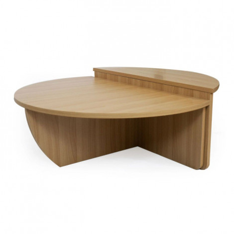 Lot de 2 Tables Basses Design "Armango" 90cm Chêne Clair|Table Basse|Paris Prix