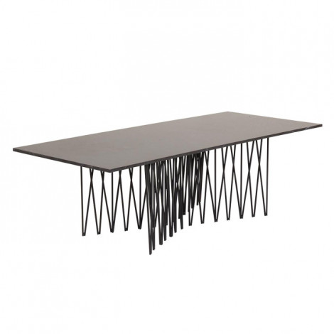 Table Basse Design "Stone" 140cm Noir|Table Basse|Paris Prix