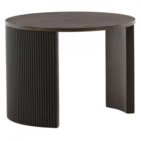 Table Basse Nervurée "Bristol" 60cm Marron|Table Basse|Paris Prix
