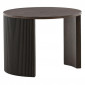 Table Basse Nervurée "Bristol" 60cm Marron|Table Basse|Paris Prix