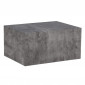 Table Basse Imitation Marbre "York" 80cm Gris Foncé|Table Basse|Paris Prix